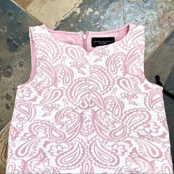 Victoria Beckham forTarget•S•NWT(partial tag)•Blush Pink/White Dress•Fully-Lined - Picture 9 of 13